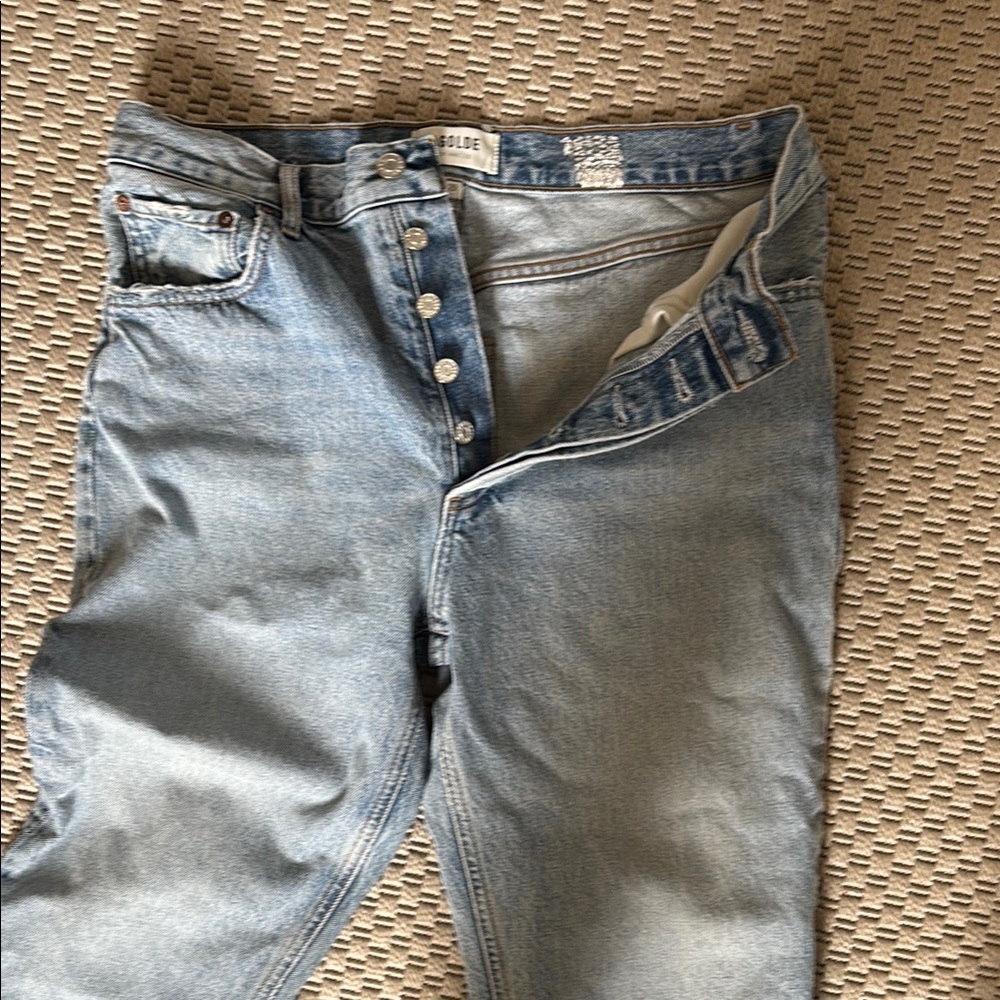 Agolde Light Blue Ankle & Cropped Jeans
